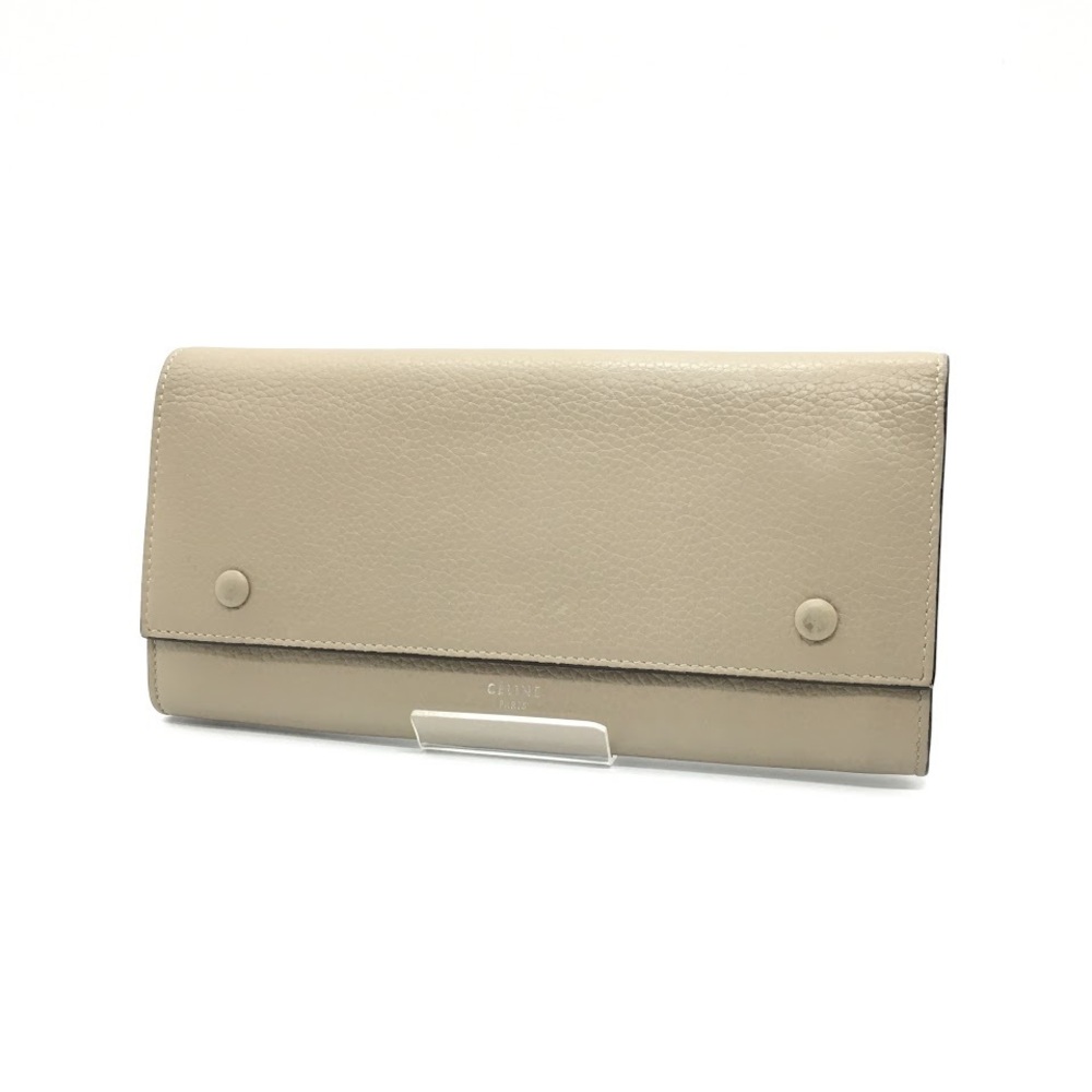 Celine Flap Multi Function Bifold Wallet Beige - image 1